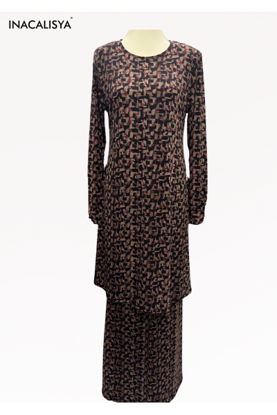 Zahra Kurung Ekslusif lycra Premium  - ZHK 5342